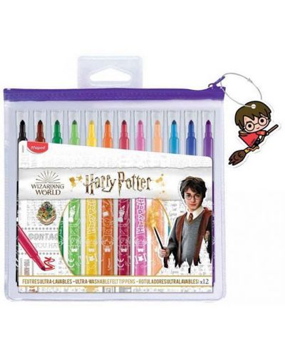 Комплект флумастери Maped Harry Potter - 12 цвята  - 1